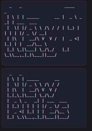 The same Discord ASCII HI message viewed on a phone