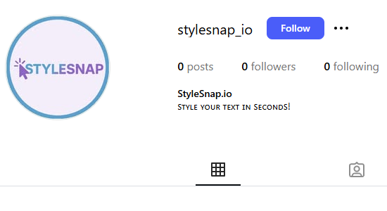 Instagram bio using small caps Unicode text